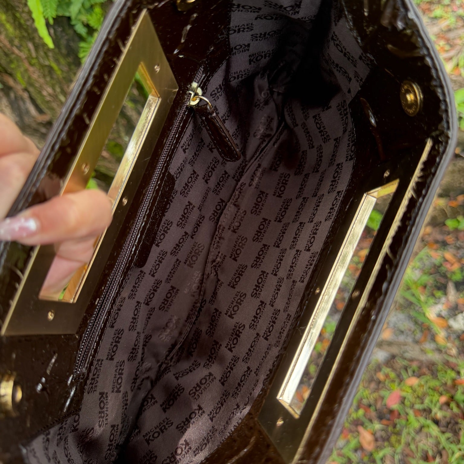 Michael Kors Leopard Print Clutch