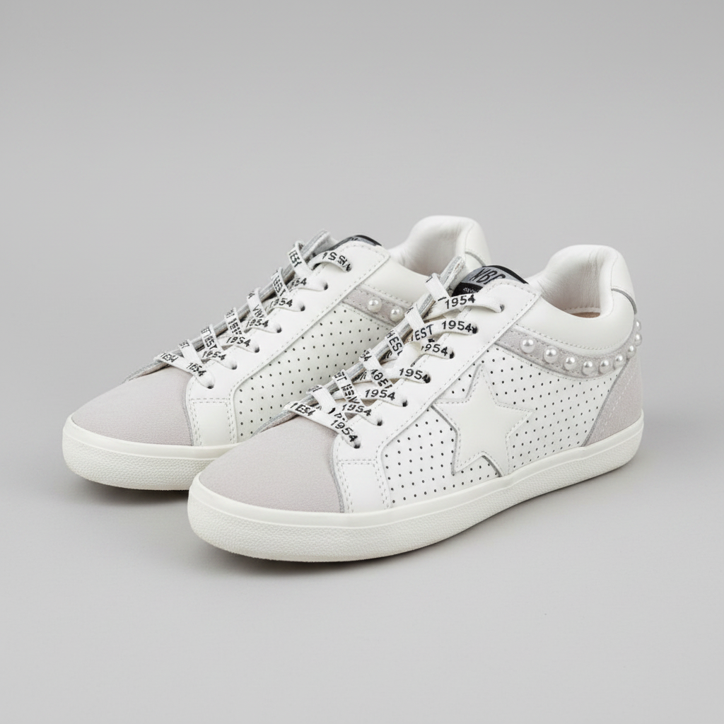 Vintage Havana Perforated Star Sneakers Size 10