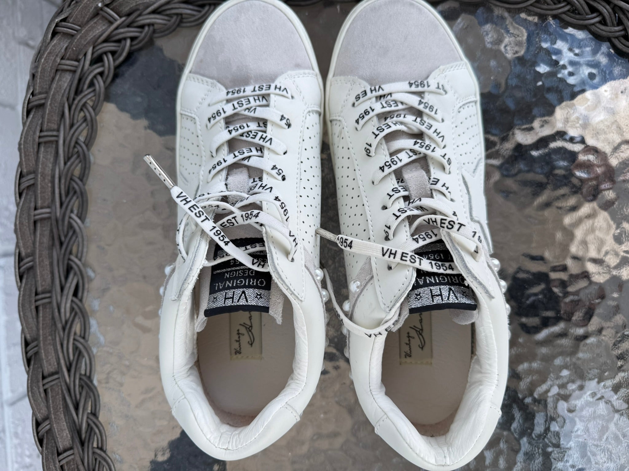 Vintage Havana Perforated Star Sneakers Size 10