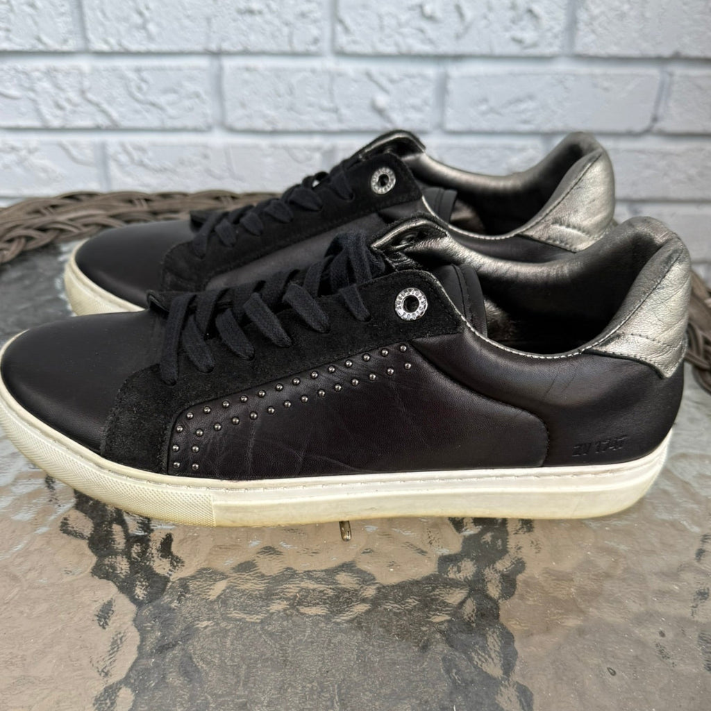 Zadig & Voltaire Metallic Leather Sneakers Size 41 (10)