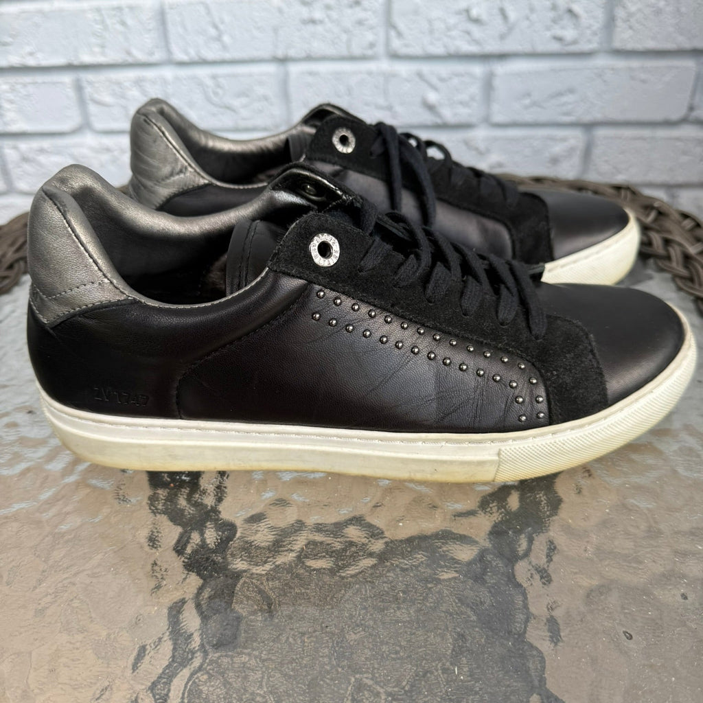Zadig & Voltaire Metallic Leather Sneakers Size 41 (10)