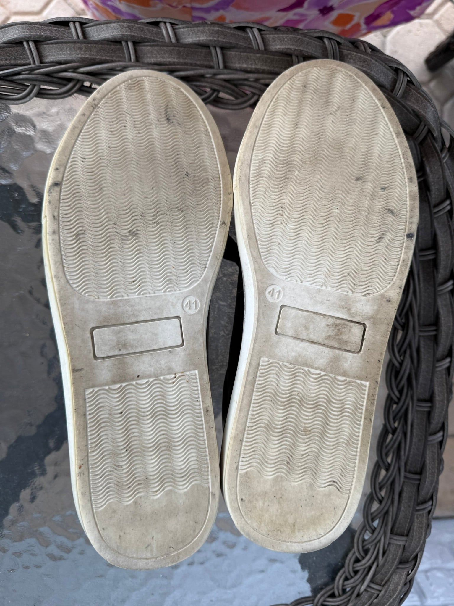 Zadig & Voltaire Metallic Leather Sneakers Size 41 (10)
