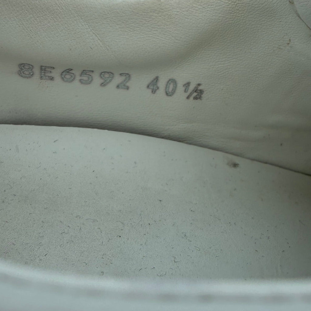 Fendi Logo Stripe Leather Sneakers Size 40.5 (US 10.5)