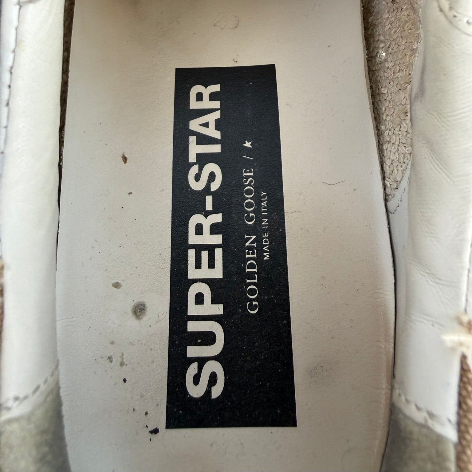 Golden Goose Super Star Distressed Sneakers Size 40