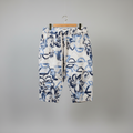 Brand Bazar Floral Print Drawstring Crop Pants Size Small