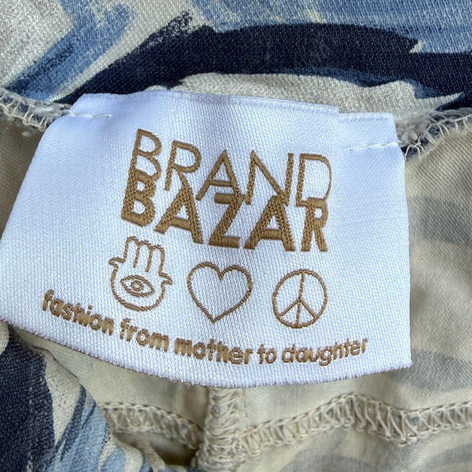 Brand Bazar Floral Print Drawstring Crop Pants Size Small