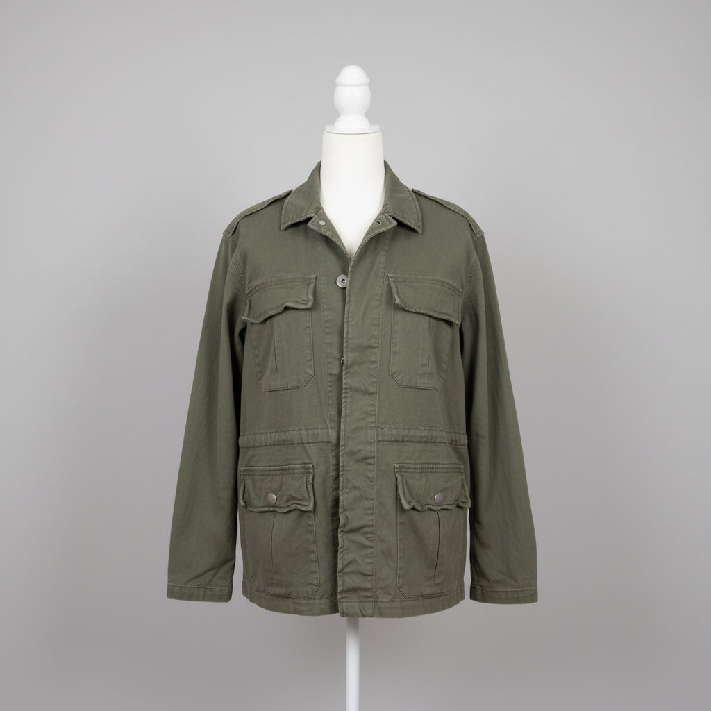 Olivaceous Olive Green Lace-Up Utility Jacket Size M/L