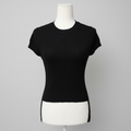 AllSaints Ribbed Short Sleeve Top Size Medium