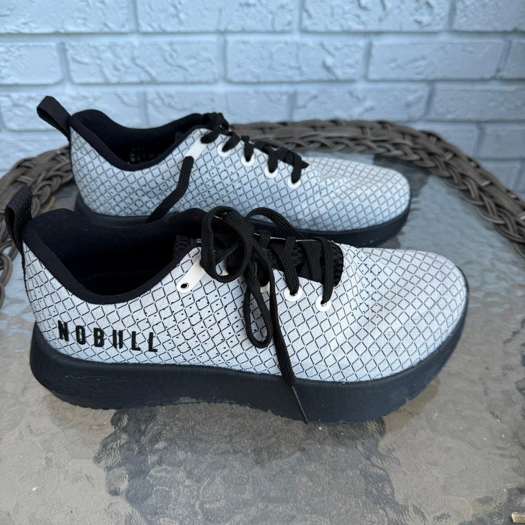 NOBULL Grey Diamond Trainer Sneakers Size 7.5
