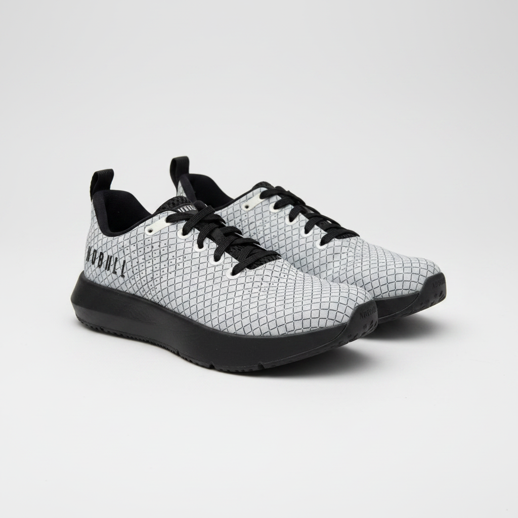 NOBULL Grey Diamond Trainer Sneakers Size 7.5
