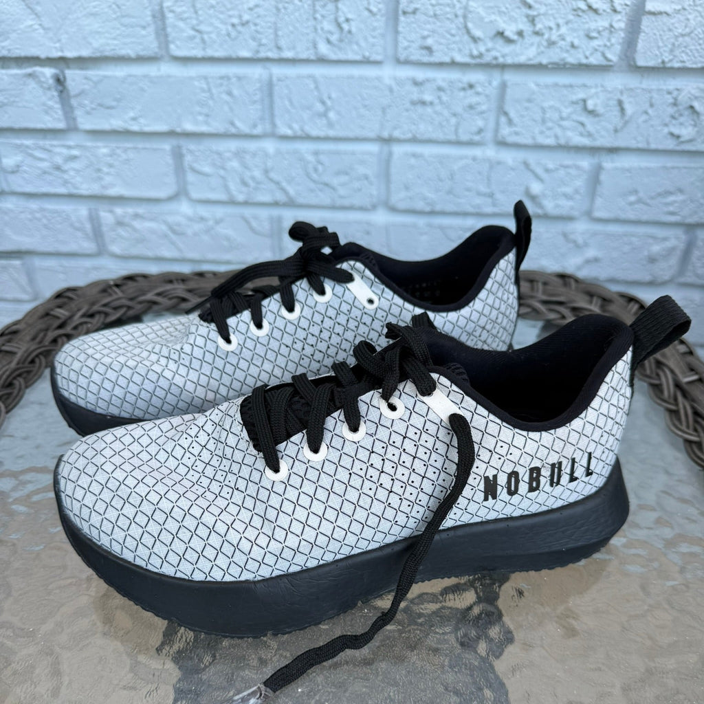 NOBULL Grey Diamond Trainer Sneakers Size 7.5