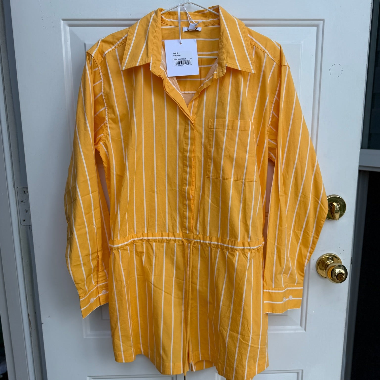 Pistola Amelie Papaya Stripe Romper Size XS