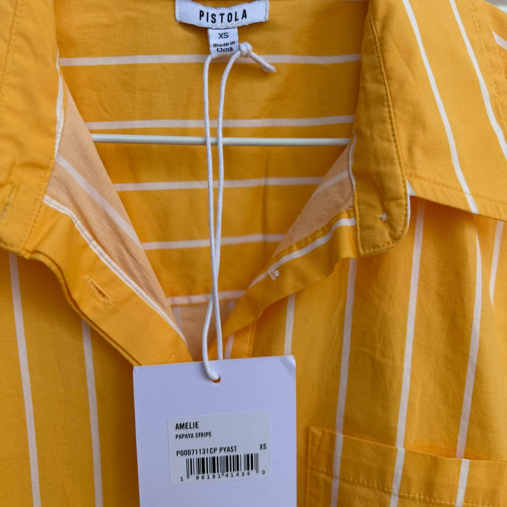 Pistola Amelie Papaya Stripe Romper Size XS