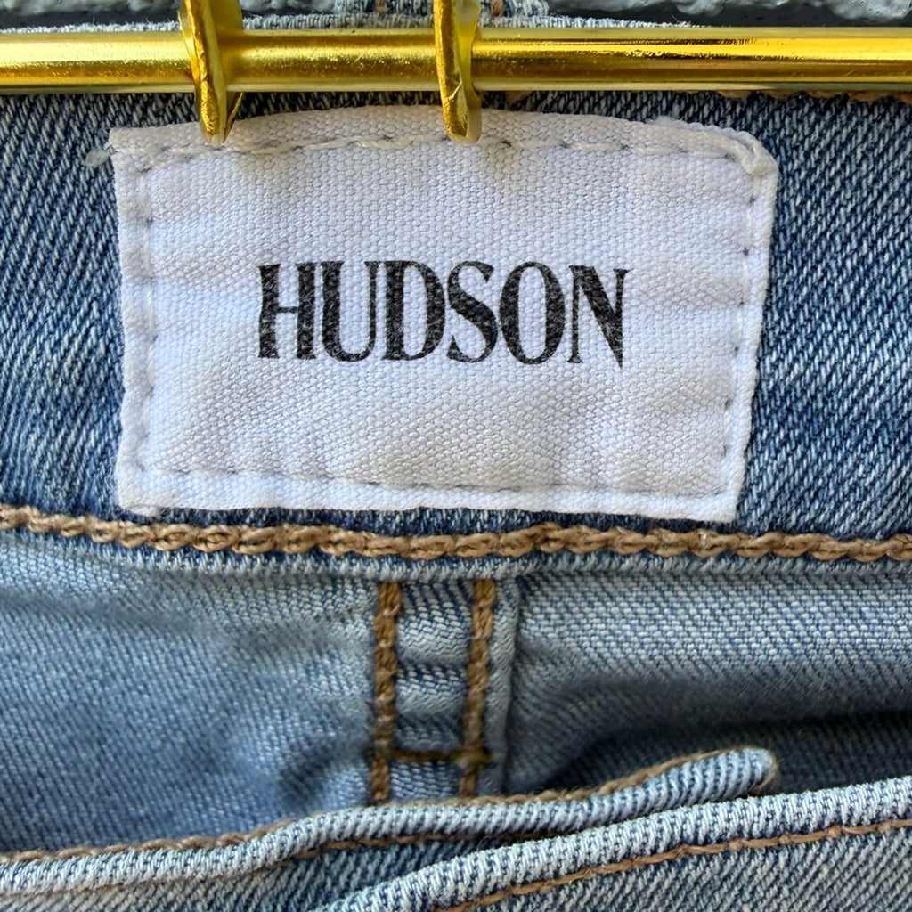 Hudson Rosalie Mid-Rise Raw Hem Jeans Size 31