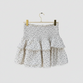 Olivaceous Floral Print Smocked Tiered Skirt Size Small