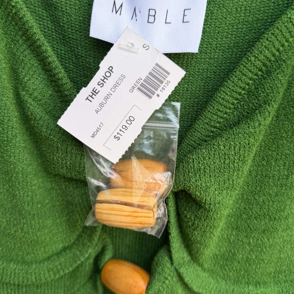 Mable Green Knit Midi Dress Size S NWT | Women's Sleeveless Knit Dress