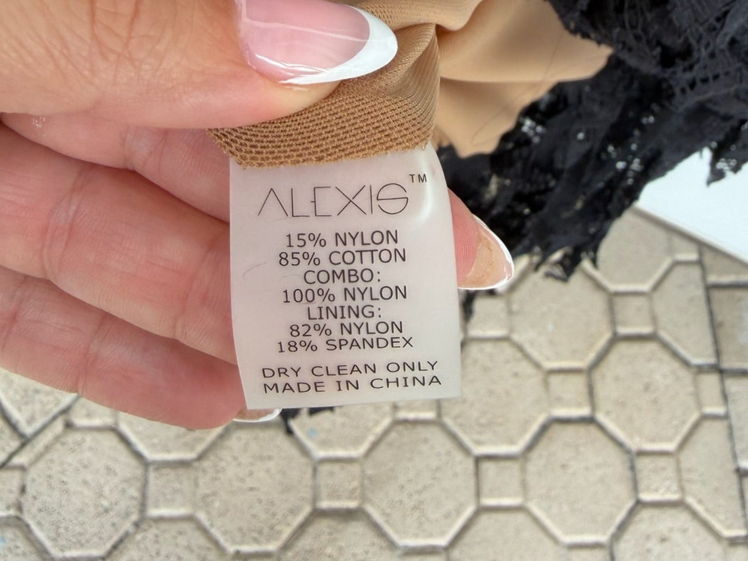 Alexis Black Lace Maxi Dress Size M