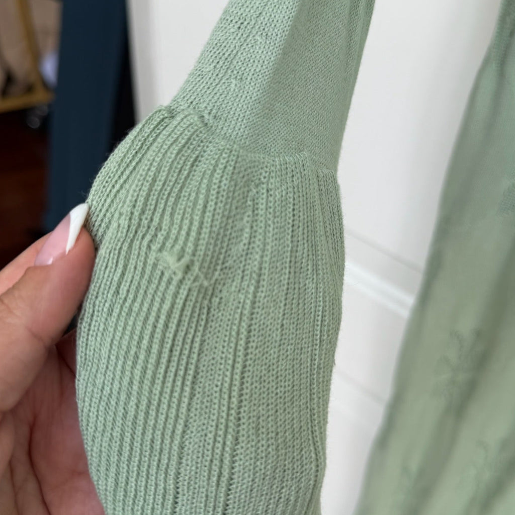 Asta Resort Rafaella Sage Green Knit Maxi Dress Size XS | Women's Designer Dress