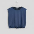 Skies Are Blue Navy Muscle Tank Size Small
