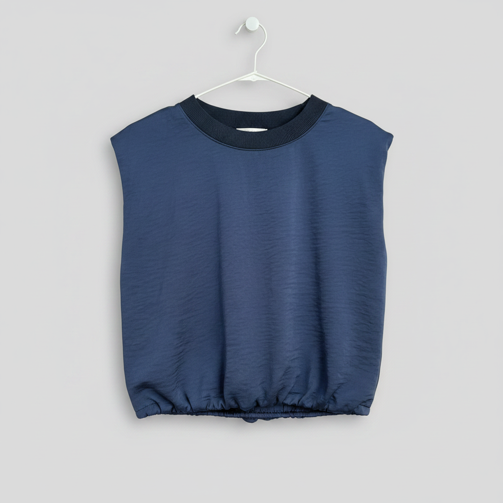 Skies Are Blue Navy Muscle Tank Size Small