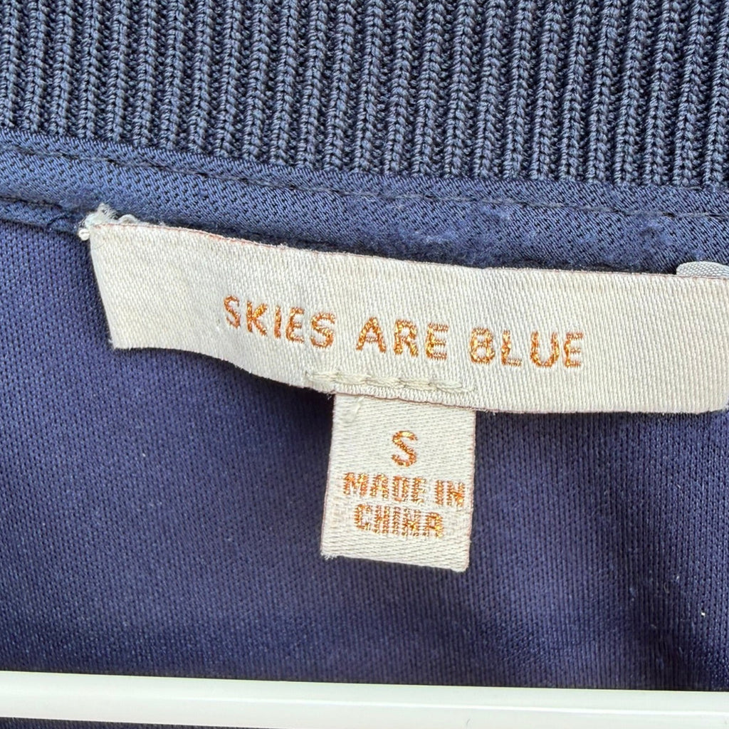 Skies Are Blue Navy Muscle Tank Size Small