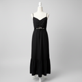 Z Supply Black Cut-Out Midi Dress Size Medium