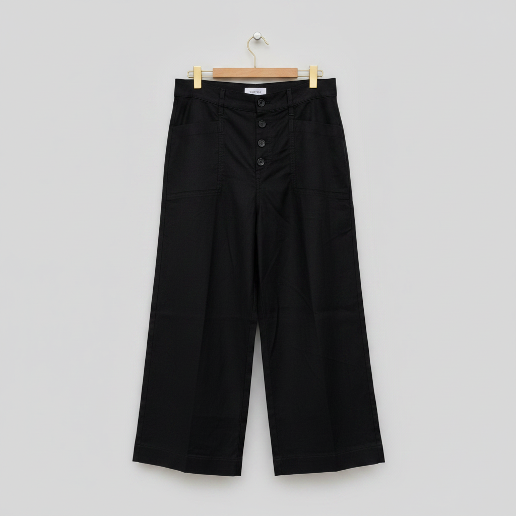 Evereve High Rise Wide-Leg Cropped Pants Size 29