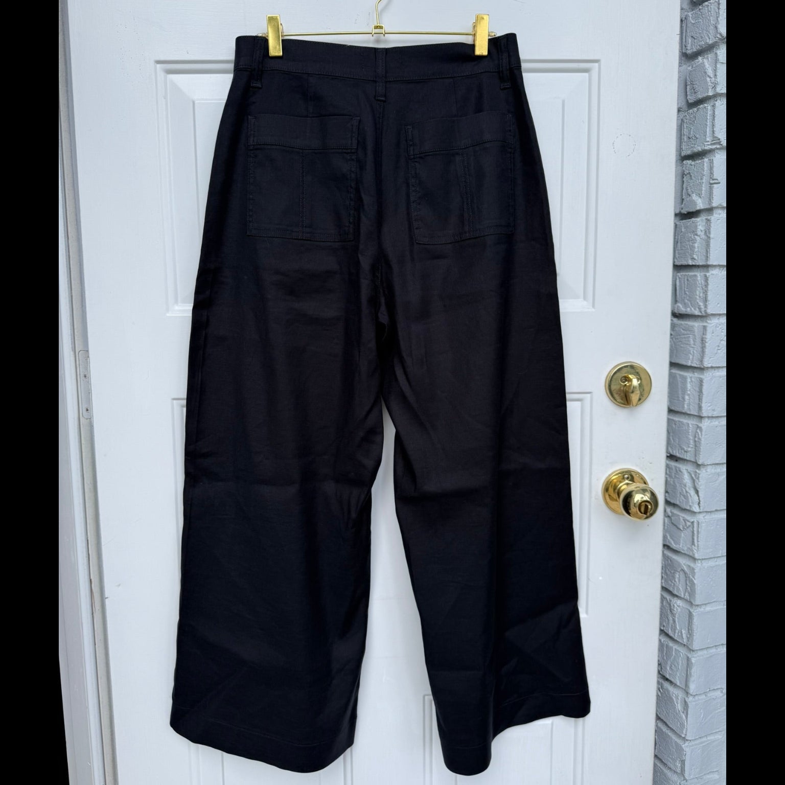 Evereve High Rise Wide-Leg Cropped Pants Size 29