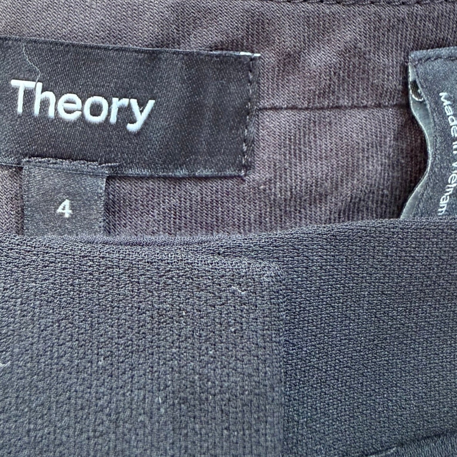 Theory Treeca Admiral Crepe Trousers Size 4