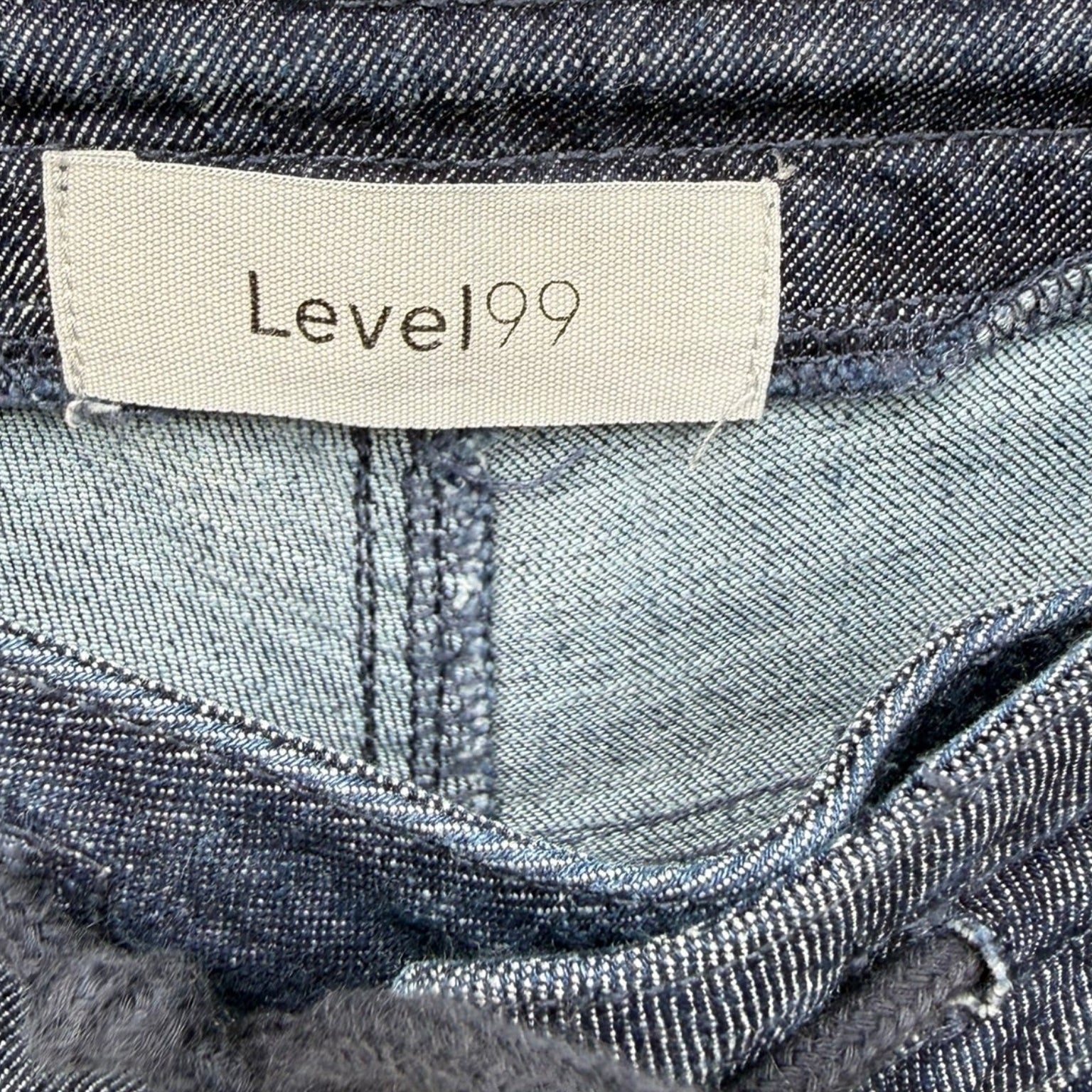 Level 99 Drawstring Wide-Leg Jeans Size 27