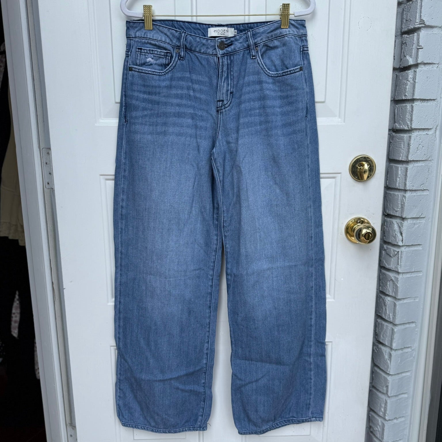 Hidden Los Angeles Mid-Rise Wide-Leg Jeans Size 26