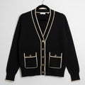 Sandro Paris Contrast Trim Cardigan Size Medium