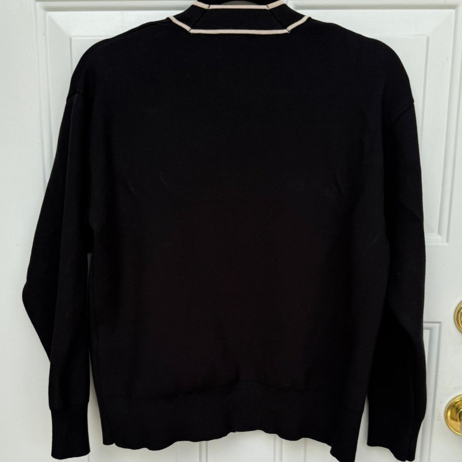 Sandro Paris Contrast Trim Cardigan Size Medium