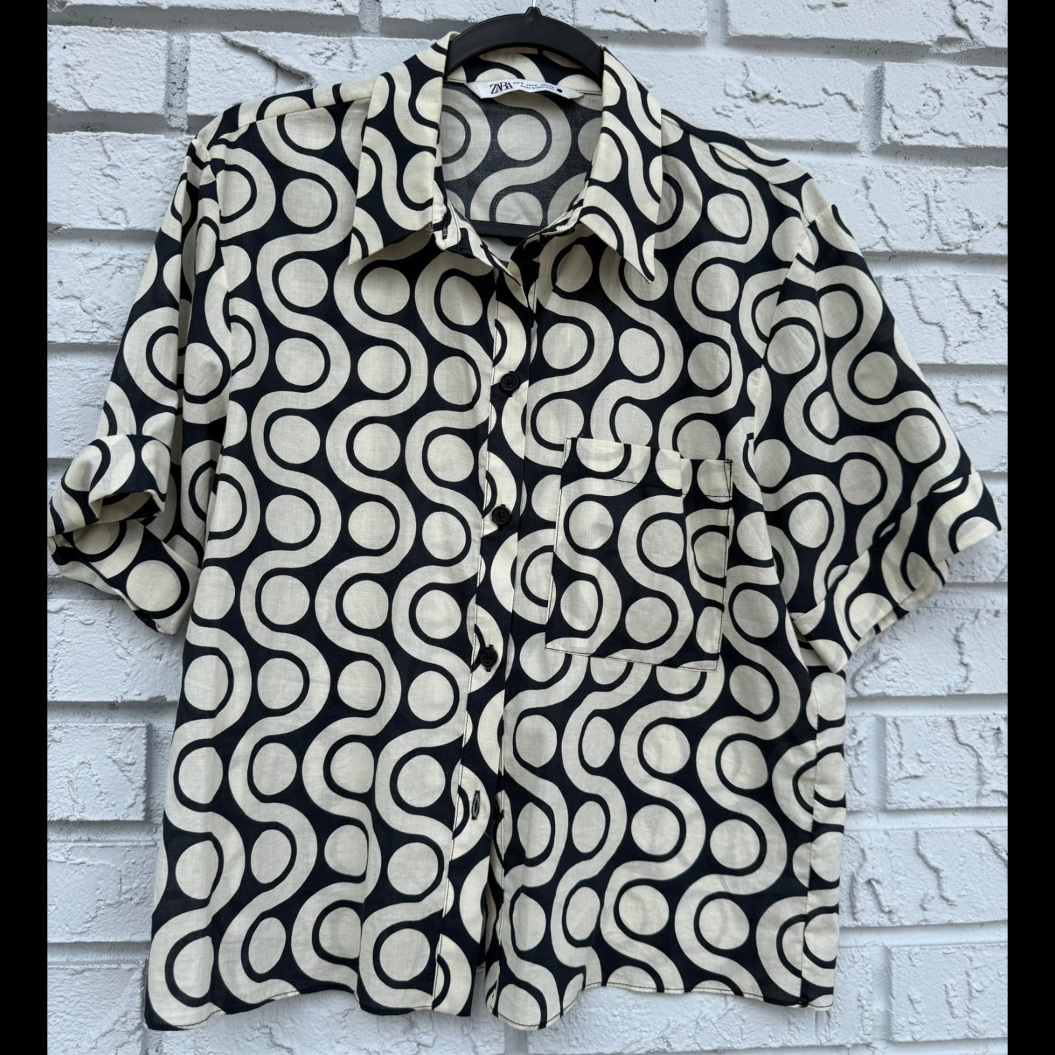Zara Graphic Print Coordinated Set Size Small