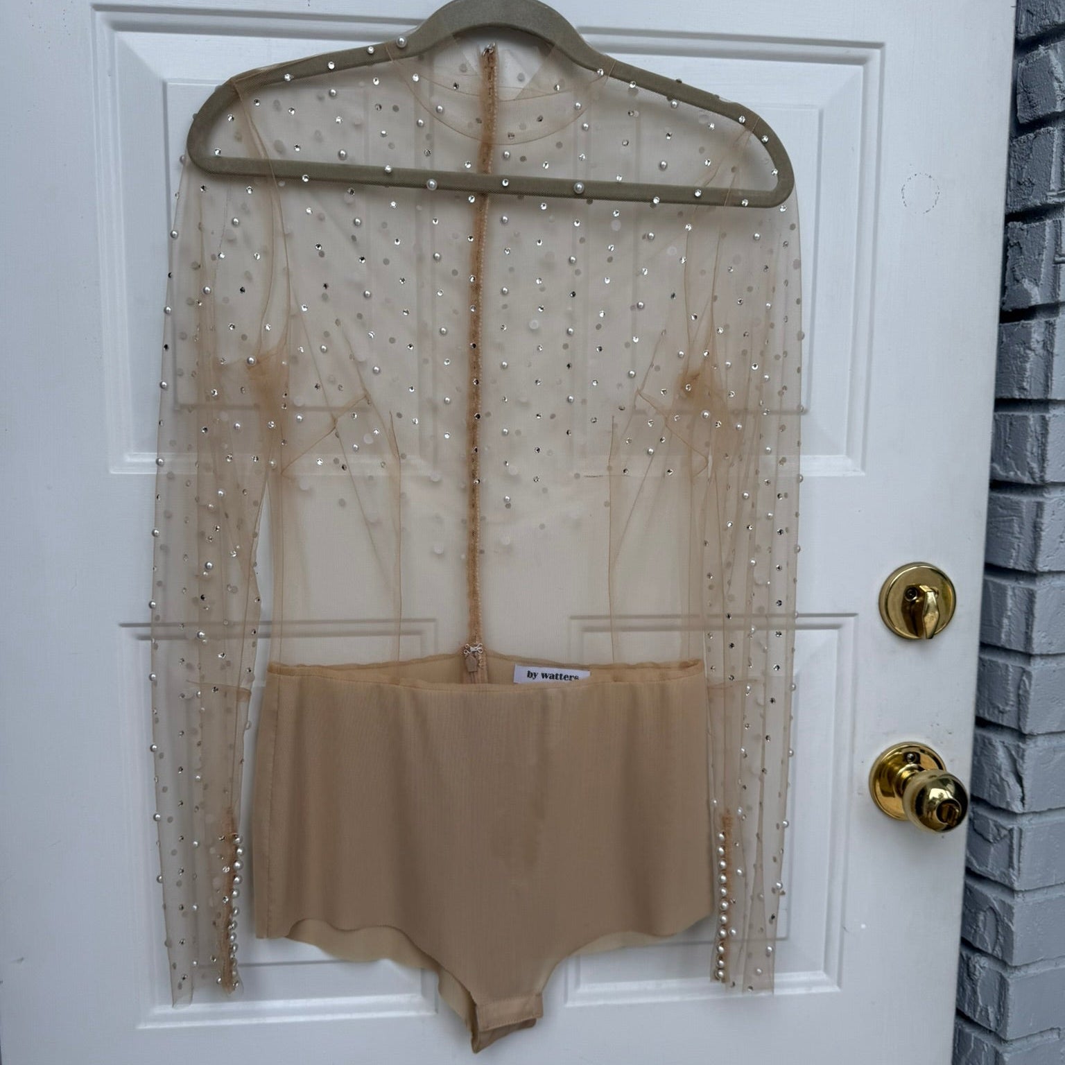 by Watters Illusion Pearl Bodysuit Size 4
