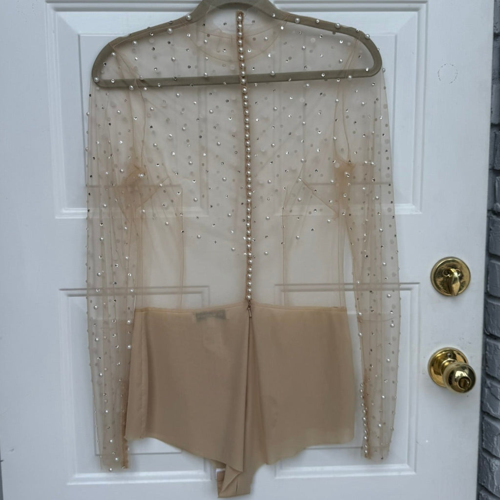 by Watters Illusion Pearl Bodysuit Size 4
