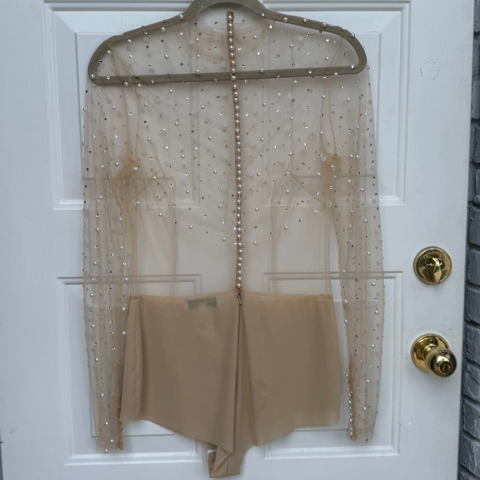 by Watters Illusion Pearl Bodysuit Size 4