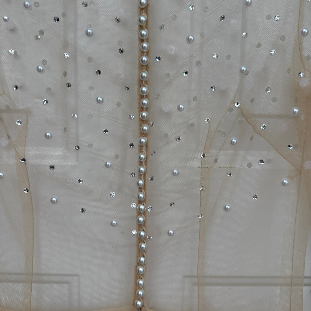 by Watters Illusion Pearl Bodysuit Size 4