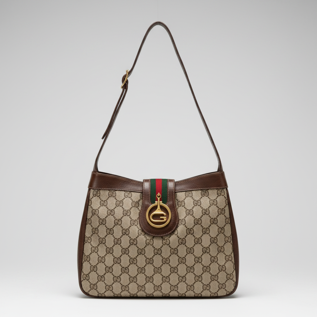 Vintage Gucci GG Monogram Shoulder Bag