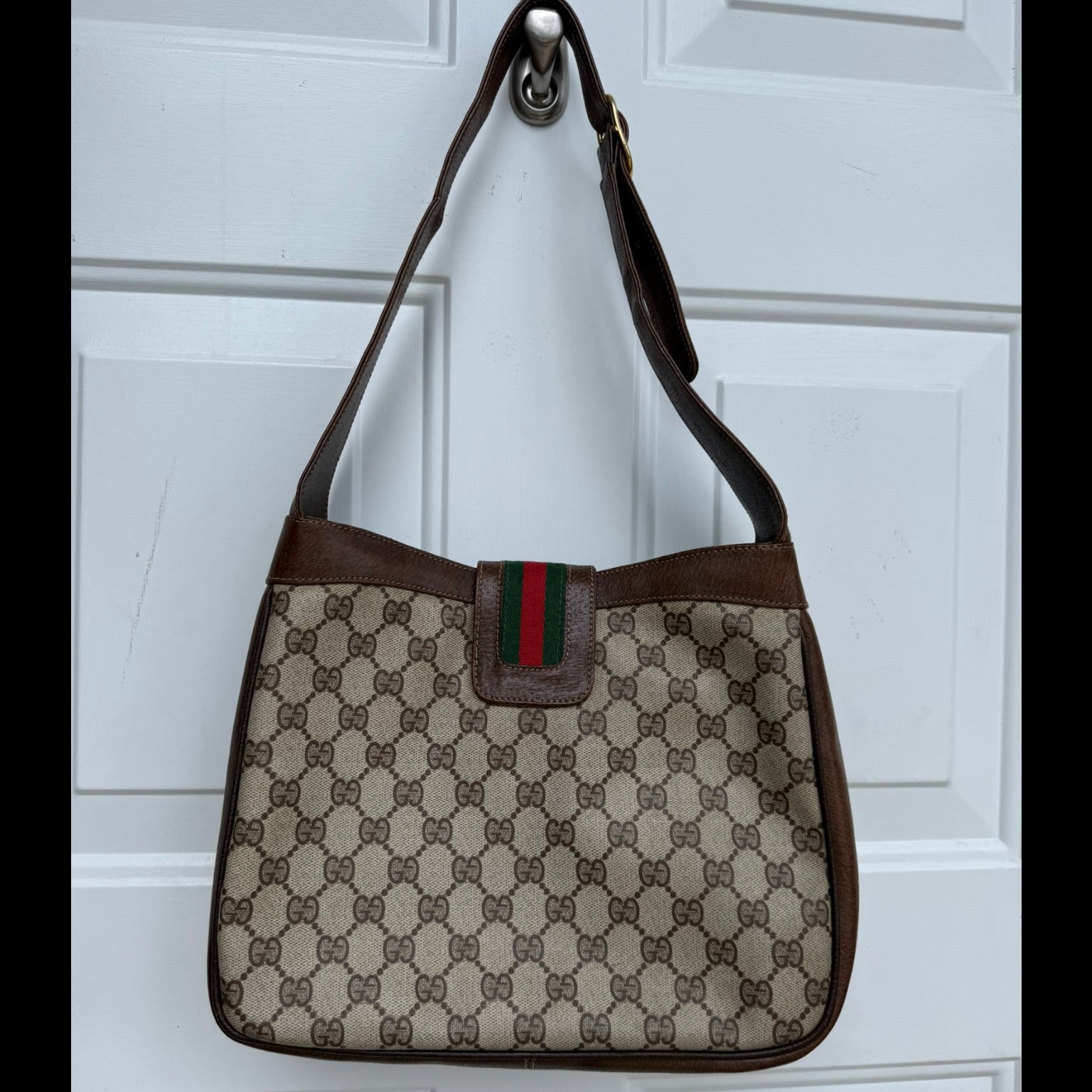 Vintage Gucci GG Monogram Shoulder Bag