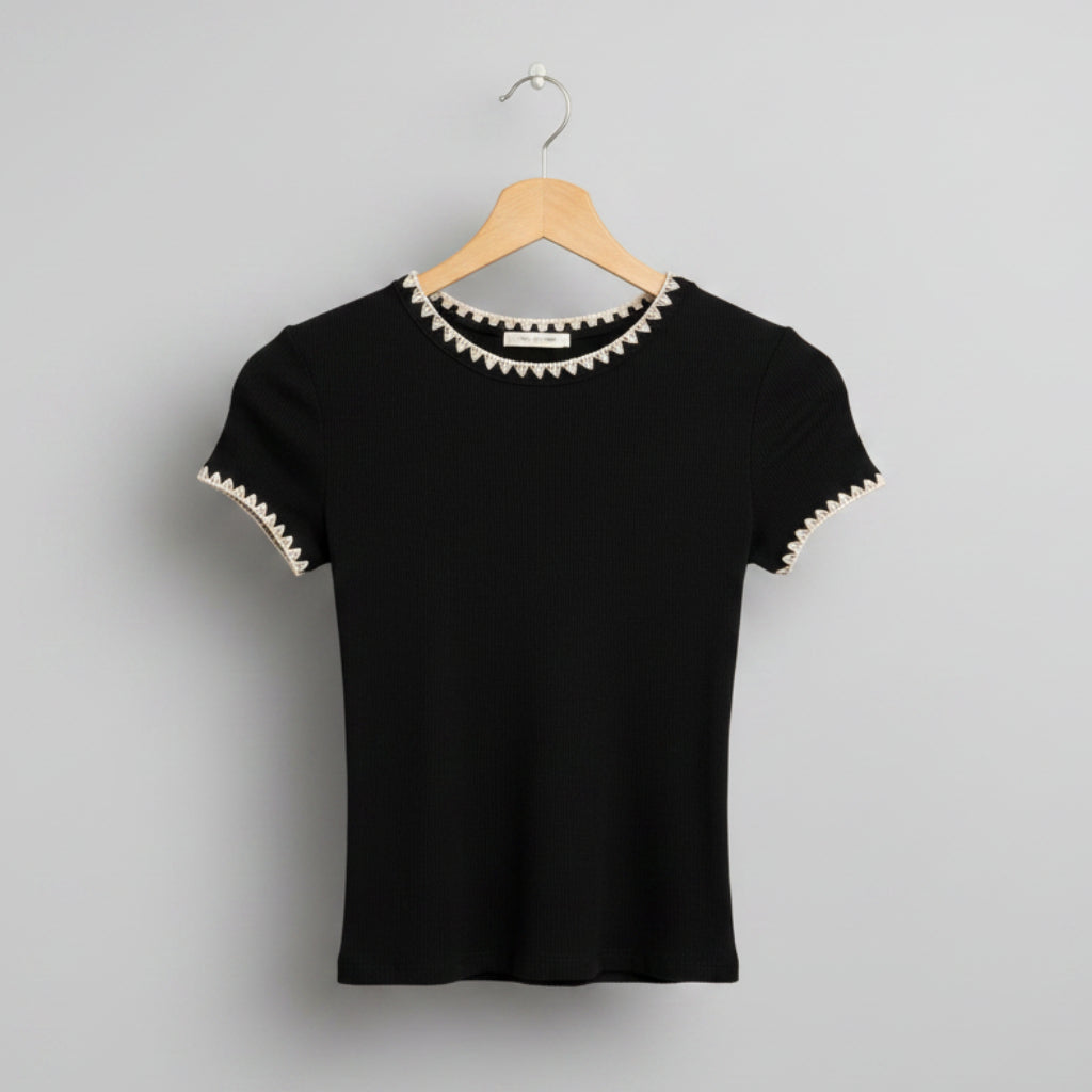 Z Supply Ribbed Crochet Trim Top Size S | Women's Knit Tank