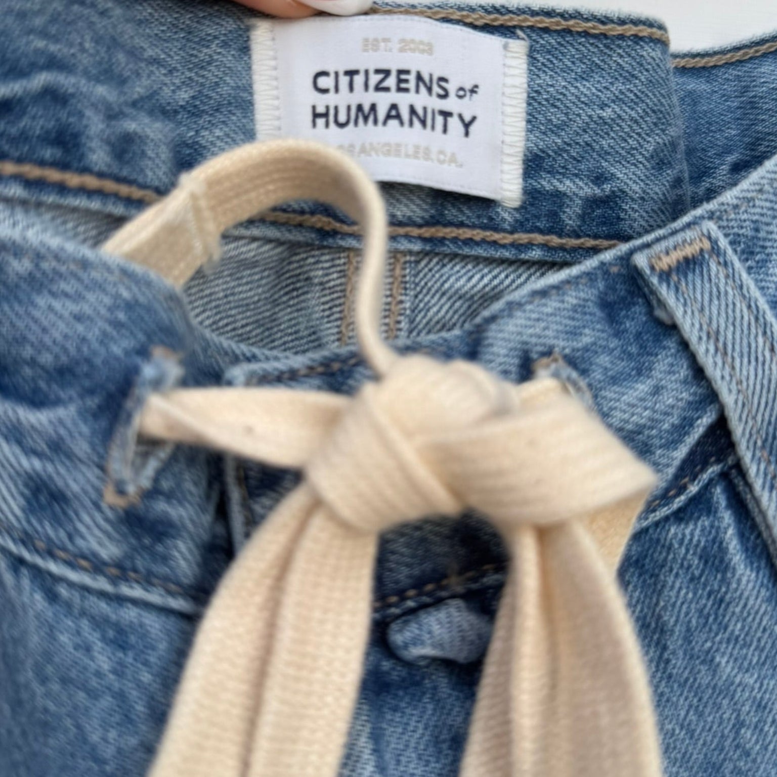 Citizens of Humanity Drawstring Straight Jeans Size 25 | Women's Designer Denim