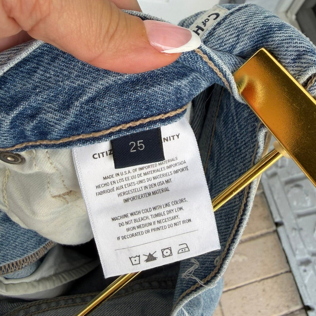 Citizens of Humanity Drawstring Straight Jeans Size 25 | Women's Designer Denim