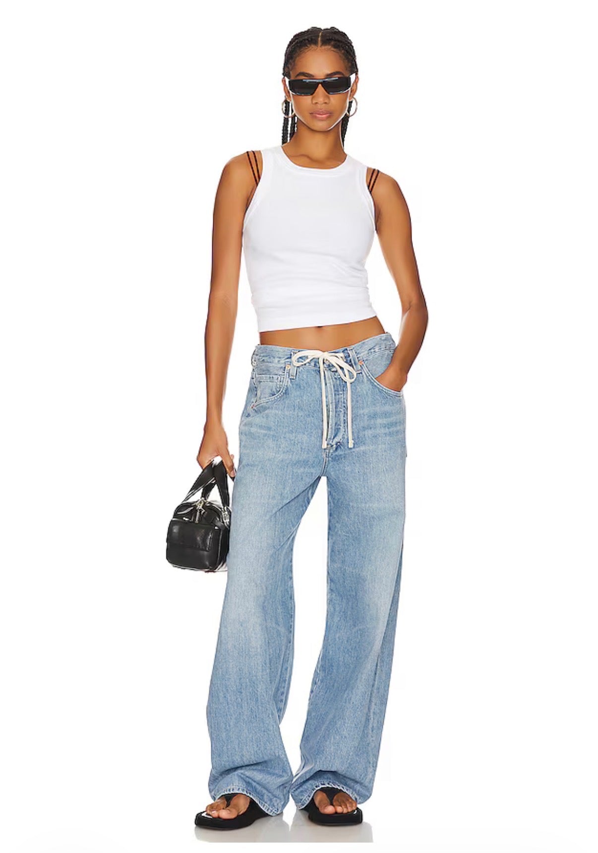 Citizens of Humanity Drawstring Straight Jeans Size 25 | Women's Designer Denim