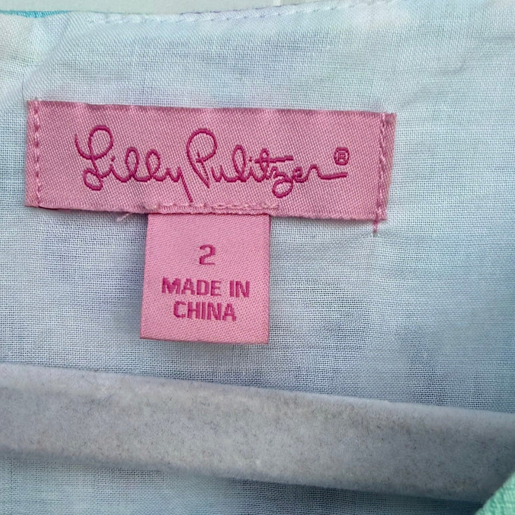 Lilly Pulitzer Printed Shift Dress Size 2