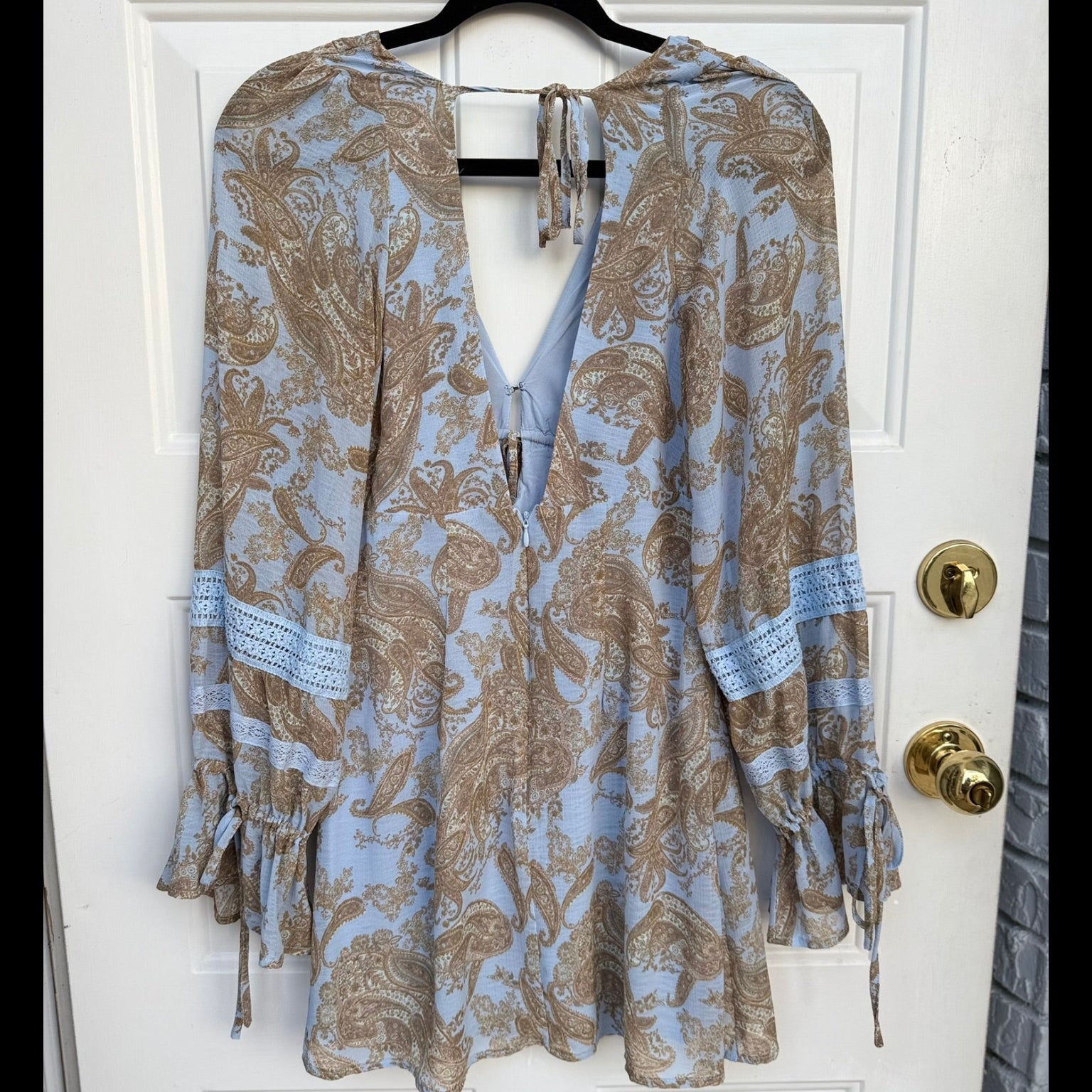 Urban Outfitter Paisley Lace-Trim Dress Size Small