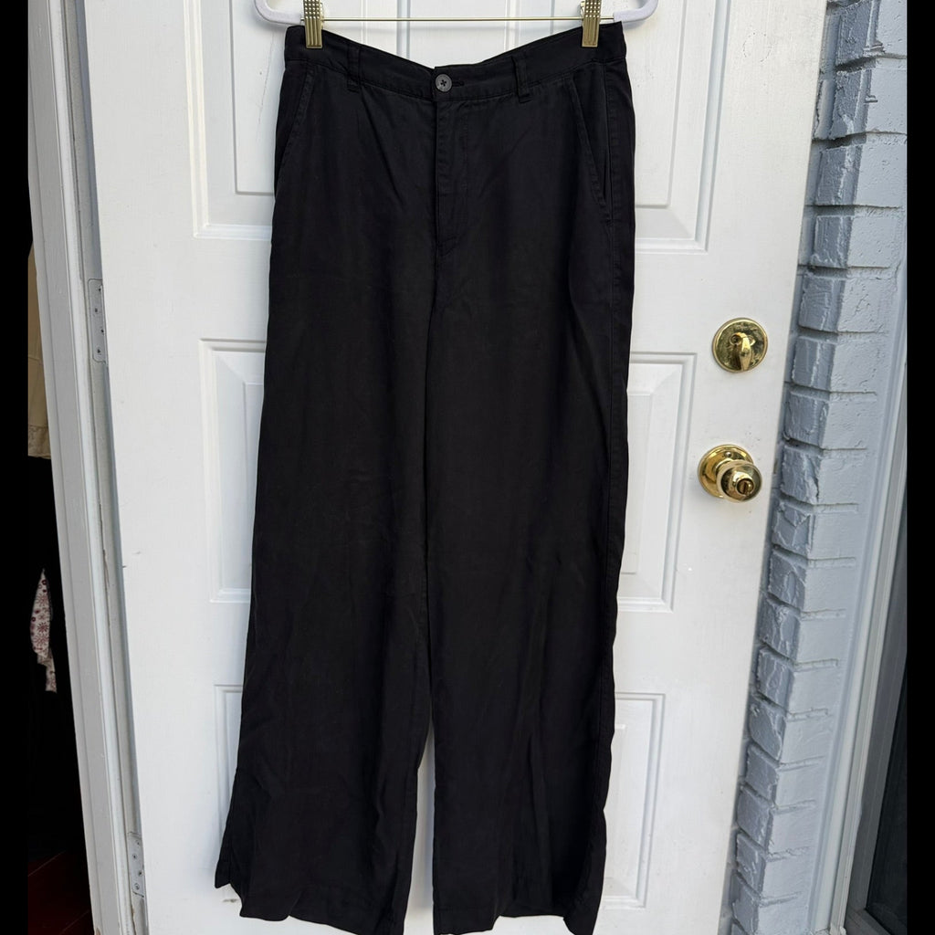 Pistola Jayden Black Tencel Wide-Leg Pants Size 26