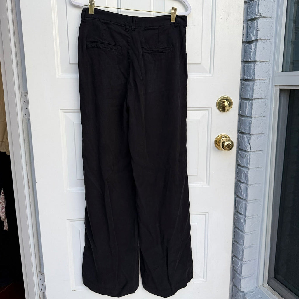 Pistola Jayden Black Tencel Wide-Leg Pants Size 26