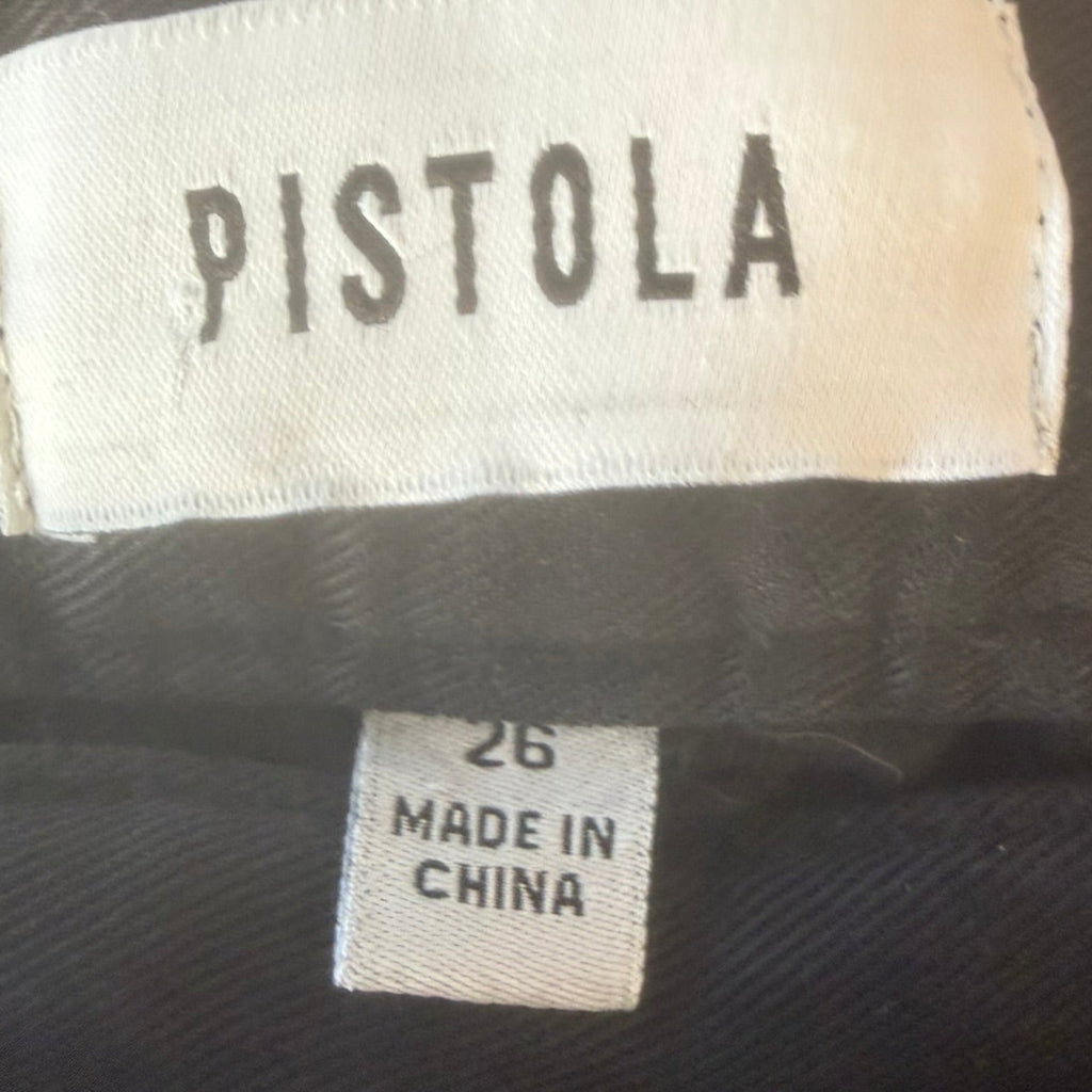 Pistola Jayden Black Tencel Wide-Leg Pants Size 26