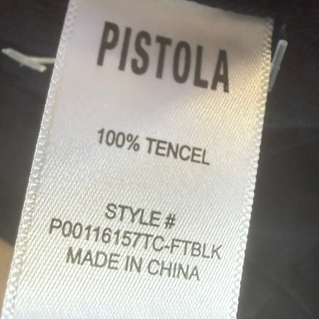 Pistola Jayden Black Tencel Wide-Leg Pants Size 26